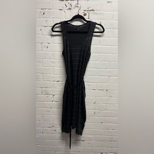 NWOT ATM SLEEVELESS JERSEY DRESS IN BLACK STRIPE SIZE XS